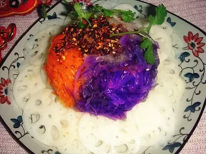 Five colours mixed