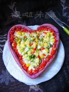 Potato garden pizza