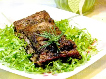 Lemon salt roasted ribs