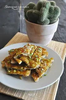 Curry sauce pancakes