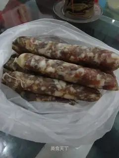 Homemade sausages