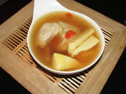 Winter chicken soup
