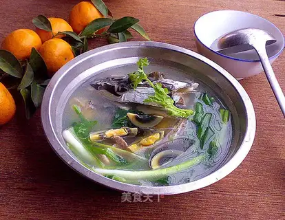Onion fish head soup