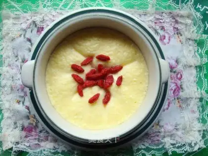 Milk steamed eggs