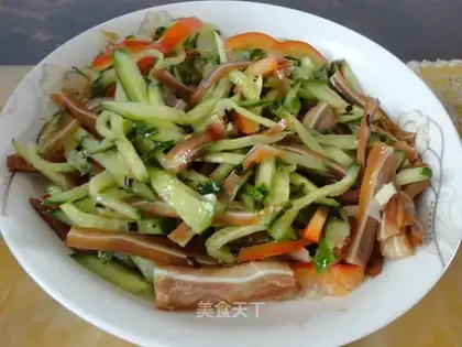Pig ears with cucumbers