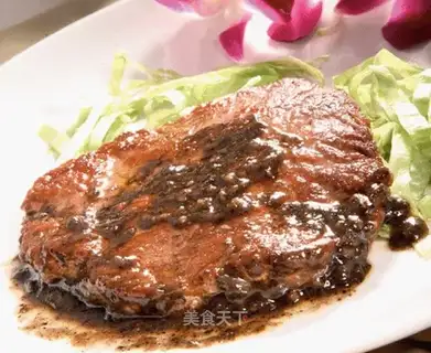 French wine juice steak