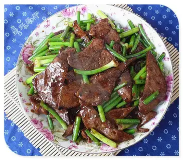 Garlic fried liver