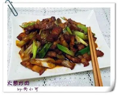 Onion fried meat
