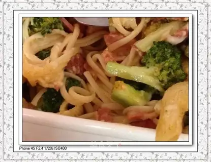 Curry bacon pasta