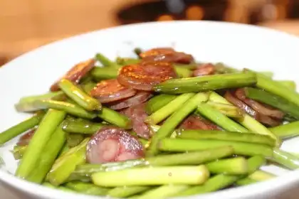 Garlic fried sausage