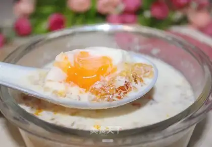Milk peach gel eggs