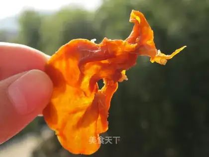 Tasty pumpkin dry as a child