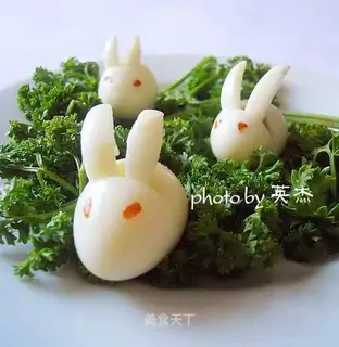 A quail egg rabbit
