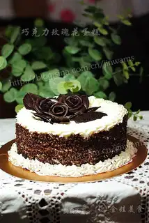 Chocolate rose cake