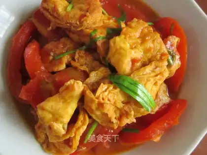 Tomato fried eggs