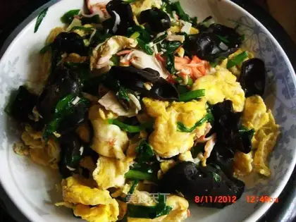 Crab fried eggs