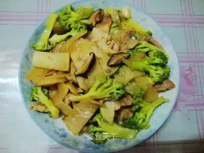 The broccoli makes meat