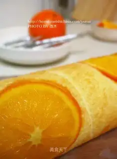 Orange cake roll