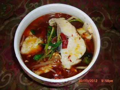 Boiled fish