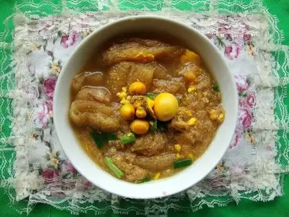 Chicken, chicken and bamboo soup