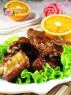 Orange sugar vinegar ribs