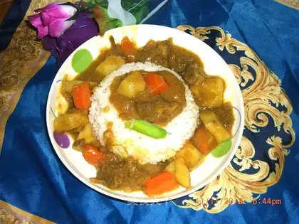 Curry beef rice
