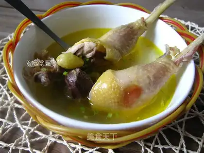 Heart chicken soup