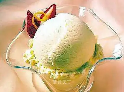 Milk with ice cream