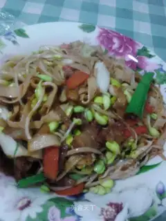 Bean sprouts, bean gravy