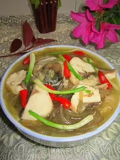 Pepper pasta fish