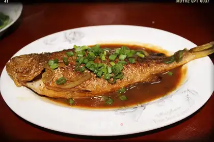 Red-burned yellow fish