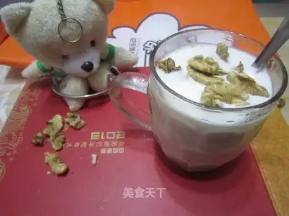 Homemade walnut yogurt