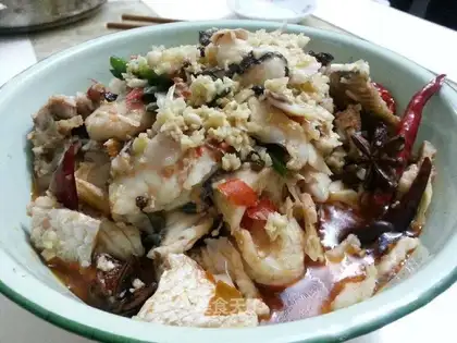 Boiled fish