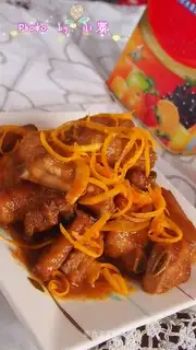 Orange juice ribs