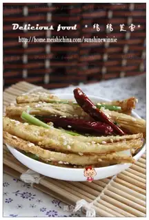 Seafood mushroom sesame sticks