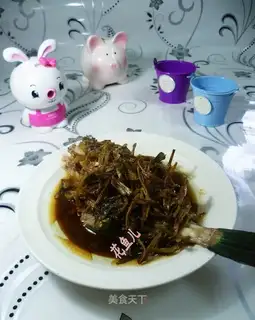 Steamed rubber fish