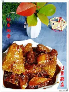 Brown pork ribs