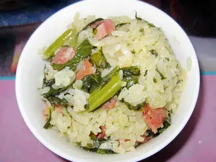 Rapeseed lettuce leaf rice