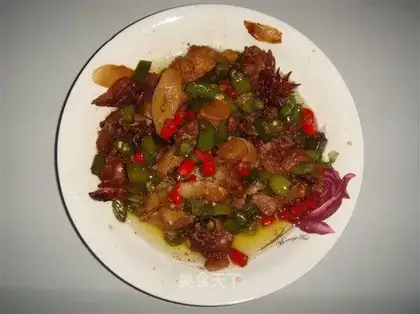 Sauteed duck with ginger