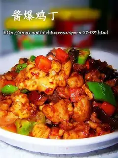 Sauce diced chicken