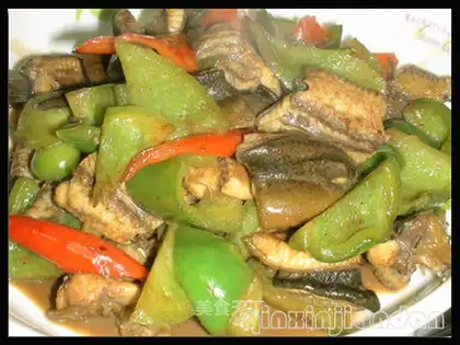 stir-fried rice eel with chili pepper