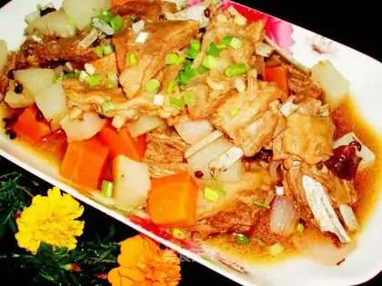 Braised mutton chops