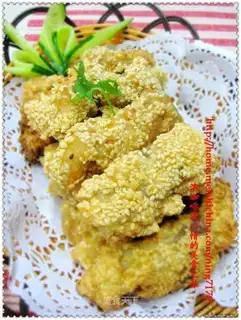 Sesame fish steak