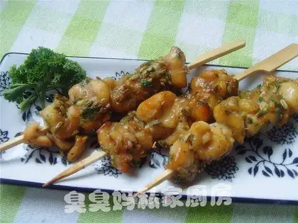 French chicken kebabs
