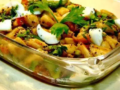 stir-fried potato dough pimples