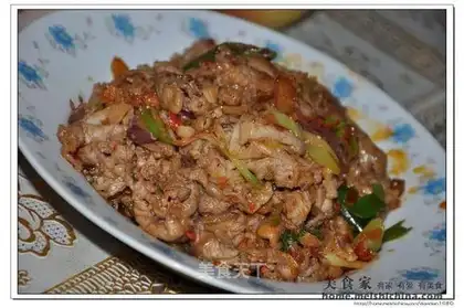 stir-fried mutton with double onions