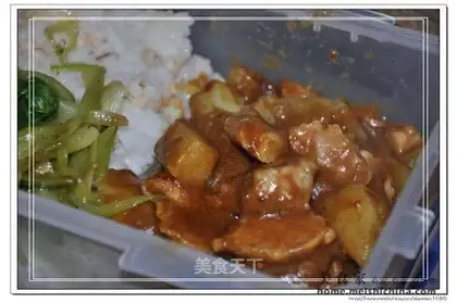 Japanese curry potato roast pork