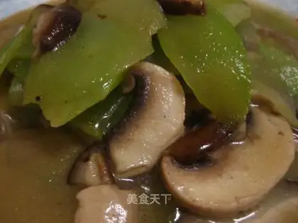 Stewed mushrooms with bamboo shoots
