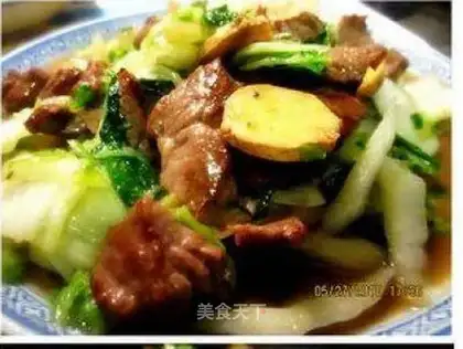 stir-fried Chinese cabbage with beef
