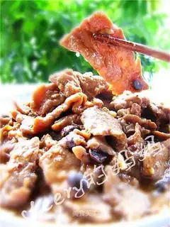 Beef with soy sauce